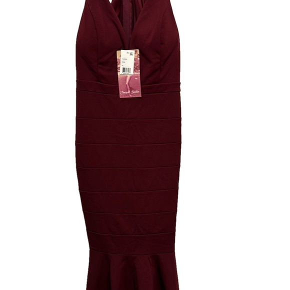 Burgundy Maxi Halter Dress by Emerald‎ Sundae XL - Picture 1 of 7
